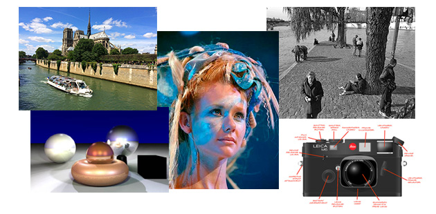 Montage of several portraits and landscapes
			with 'Welcome' superimposed